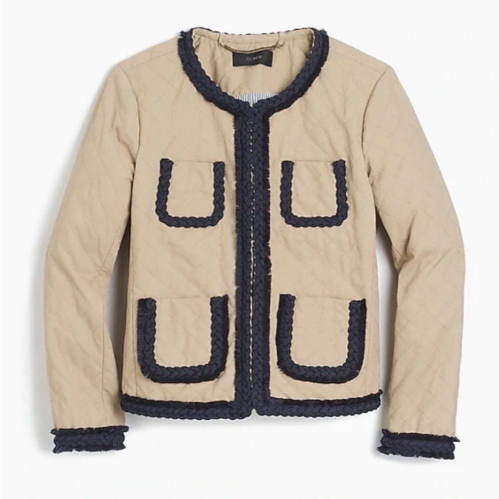 DONATED  J. Crew Quilted Safari Lady Jacket